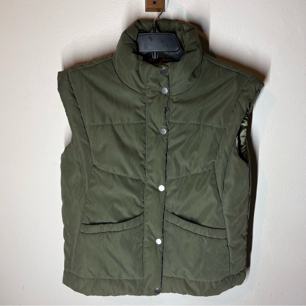 Joie Olive Green Women's Puffer Vest
